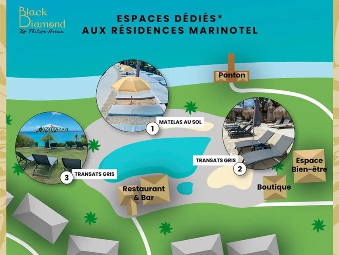 Appartement Perle Marine Diamant à Le Diamant Extérieur photo